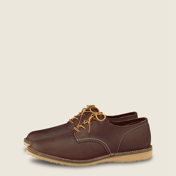 Red Wing Oxford Brown - Mens Weekender – Rough & Tough Leather - 2749-XNEHT